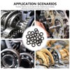 MUCKLILY 210 Pcs Internal Tooth Locking Washers Carbon Steel Bearing