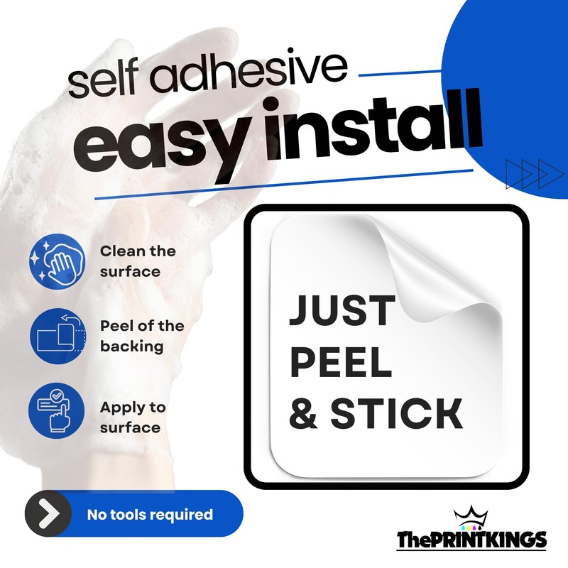 5pcs Wash Hands Sign & Caution Hot Water Stickers