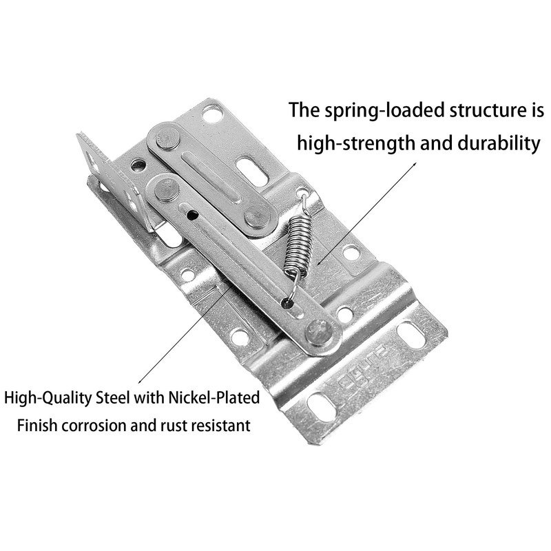 AUXBC 1 Pair Tip Out Tray Hinges, 45 Degrees Tilt