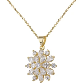 LuckyLy Collares para Mujer Oro 14K Zirconia Cúbica Joyería Regalos Navidad