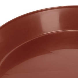 Austin Planter 21 Inch (19 Inch Base) Case of 2 Plant Saucer - Terra Cotta Colored Polypropylene - Heavy Duty Indoor/Outdoor Tray and Drip Pan - Collects Flower Pot Excess Water Made in USA