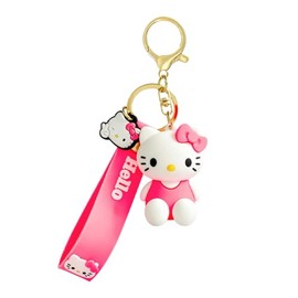 Kawaii Cat Keychain - Cute Cartoon Bag Charm for Women