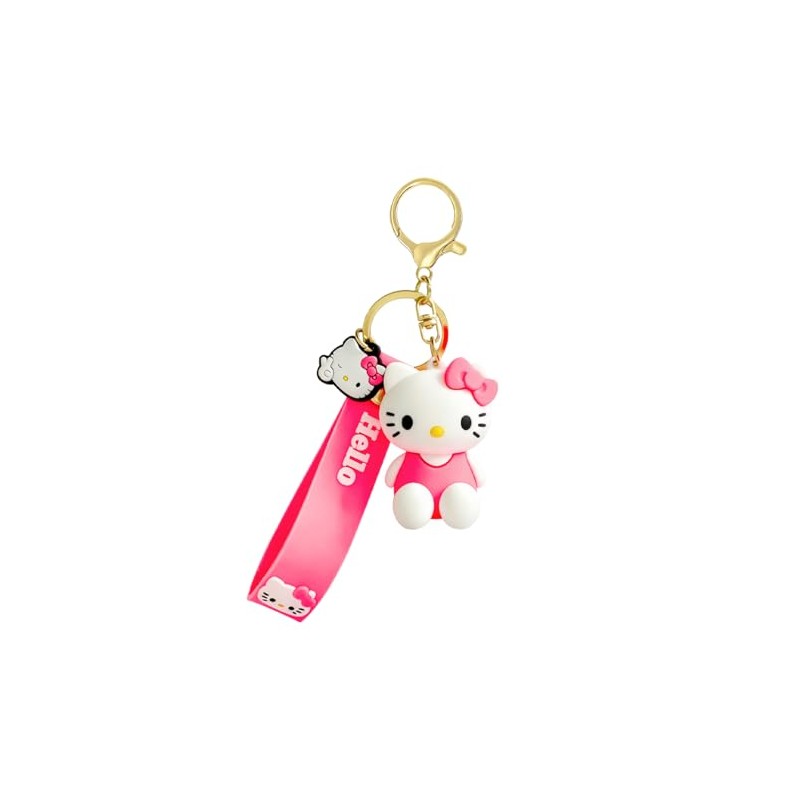 Kawaii Cat Keychain - Cute Cartoon Bag Charm for Women