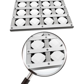 Kalomo 16 Inch Grill Heat Plates BBQ Grill Briquette Tray, Stainless Steel Ceramic Briquettes Heat shield Flame Tamer for Alfresco AAEP-26 AAEP-36 ARTP-36 AAEP36 ARTP36 Gas Grills