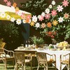 4 Daisy Pull Flags, Banner Decoration, Flower Pull Flag Decoration,