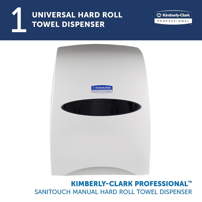 Kimberly-Clark Sanitouch Hard Roll Paper Towel Dispenser (09991), Hands-Free Pull