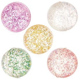 Baker Ross FX414 Glitter Bouncy Jet Balls - Pack of 10, Party Bag Fillers for Kids, Kids Bouncy Balls, Childrens Party Favours