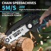 Vorlazen 6 Inch Mini Chainsaw Cordless, Electric Battery Powered Chain