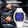 findtime Men's Digital Watch Tonneau Sports Wristwatch Waterproof Fashion Big