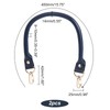 PH PandaHall 2 Pcs Leather Bag Handle, Snap Hook, Genuine