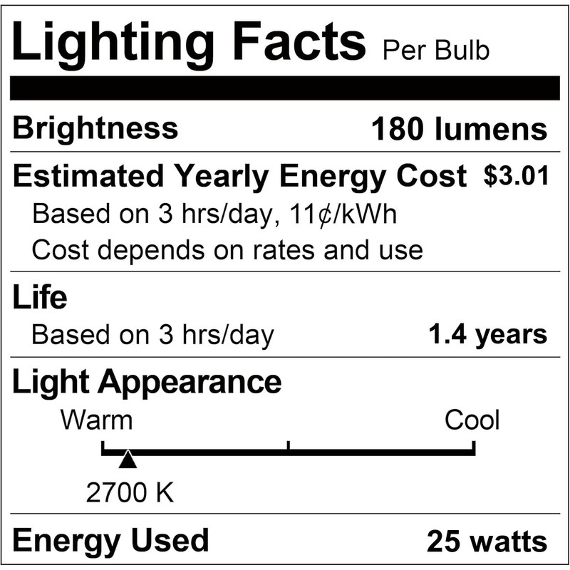 Creative Hobbies® 308 (Pack of 4) 25T10/CL - 25 Watt