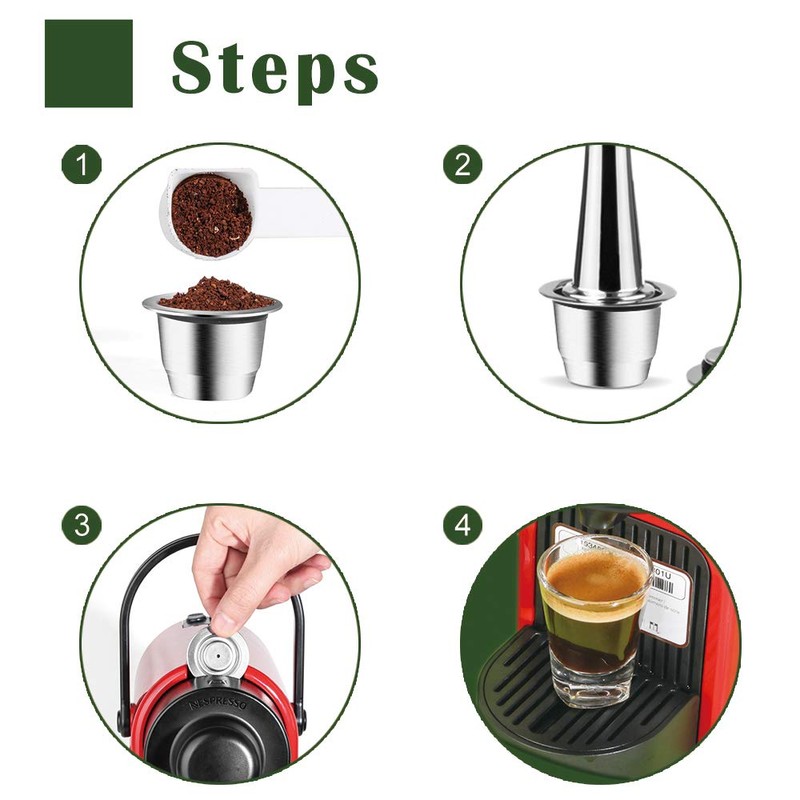 New Upgraded Reusable Coffee Capsule For Nespresso Stainless Steel Coffee