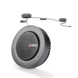 Conference Speakerphone, USB & Bluetooth Speakerphone with 4 Mics, Connect up to 9 Speakerphones in Daisy Chain, AI Noise Cancellation, Compatible with Zoom,Teams,Skype, for Medium/Large Meeting Room