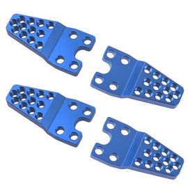 4Pcs ShareGoo Metal RC Car Shock Absorber Mount Adjust Height Angle Stand Suspension Lift Kit Compatible with Traxxas TRX-4 Axial SCX10 SCX10-II 90046 D90 D110 1/10 RC Crawler Car (Blue)