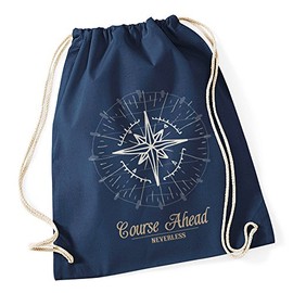 Autiga Gym Bag Compass Navigator Wind Rose Sailing Sailing, compass navy