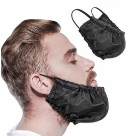 Losuya 2 x Beard Covers Beard Guard Bandana Men Facial Hair Bib Bonnet Protector Storage Cover