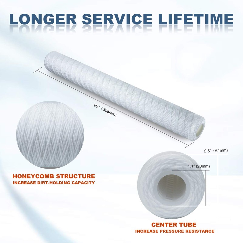 Membrane Solutions 5 Micron 2.5" OD x 20" Length Sediment