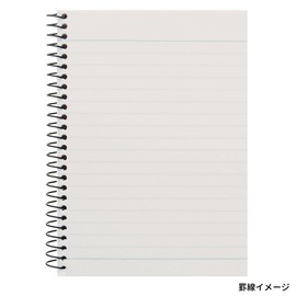 Maruman N670A-02 Spiral Notebook, 0.2 inch (6 mm) Horizontal Rule, A6, Blue