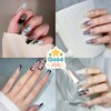 CHARMIX Medium Oval 360 Pcs Large Capacity Nail Tips, False
