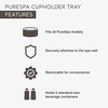 Intex PureSpa Attachable Cup Holder for Spa Wall, Pool and