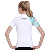 CRESSI Shield Lady Rash Guard Short/SL White Aquamarine- Rash Guard