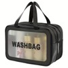 Travel Toiletry Bag for Women and Men, Matte Translucent Toiletry