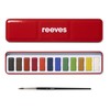 Reeves Water-Colour Paint Tin Set with Brush - 13-Piece