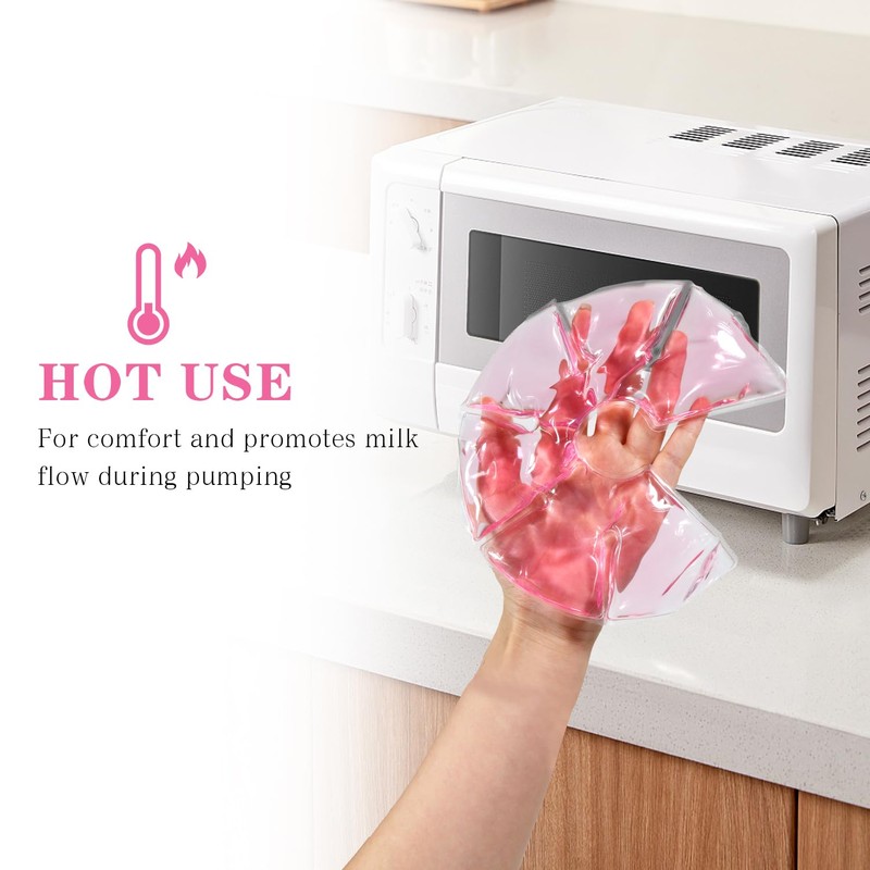 Breast Therapy Ice Packs Hot Cold 2 Pack Gel Pads