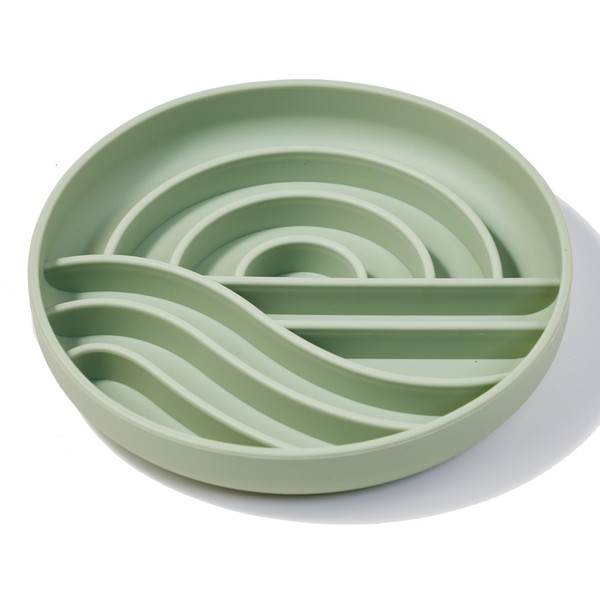 OHMO Slow Feeder Dog Bowls (Sunrise, Sage Green) Enrichment Toy
