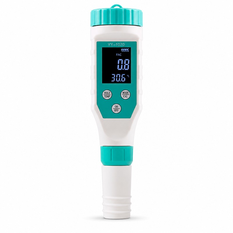 7-in-1 Digital Pool Water Tester for Maintenance – pH, Chlorine,