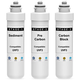 3 Stage Filter Replacement Kit Compatible with Brio UVF3 MIB300PKF