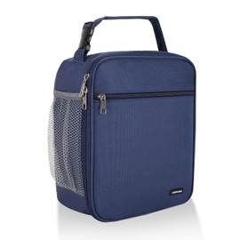 Lovoeo Lunch box Lunch bag for men women Insulated Lunchbox Lunch bags for Work Picnic Travel (Navy blue)