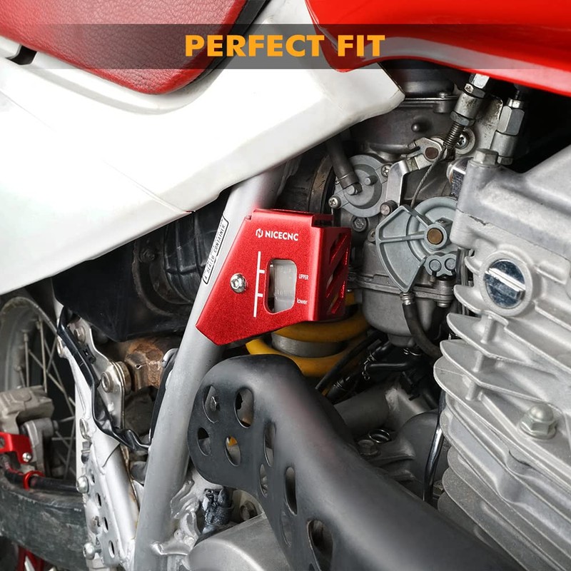 NICECNC Red Rear Brake Reservoir Guard Compatible with Honda XR650L
