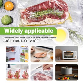 Omtofo Vacuum Sealer Bags, 5 Rolls Vacuum Film, 15 x 300 cm / Roll Vacuum Bags Food, BPA-Free, Tear-Resistant, 150 µm, Vacuum Film Roll for All Vacuum Sealers, Microwaves and Sous Vide