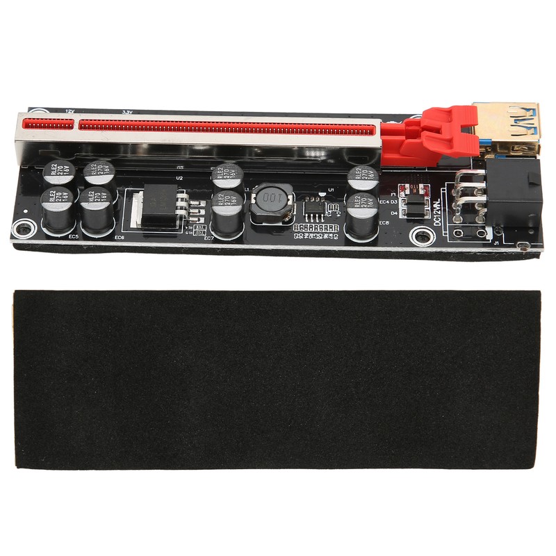 PCIE Riser Card 8 Firm Capacitors Strong Anti Interference GPU