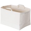JYeew Storage Basket with Handle, Rectangular Canvas Storage Basket (Slim,