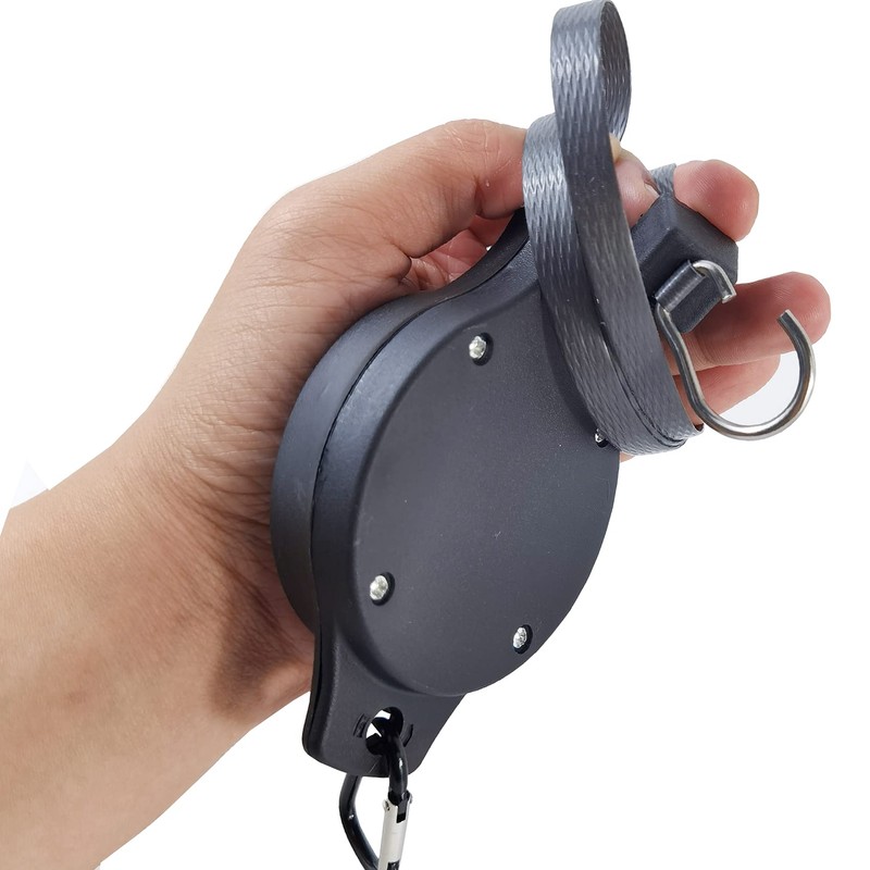 YOOHUA 4PCS Plant Pulley Retractable Hanger with 4PCS Ceiling Hooks