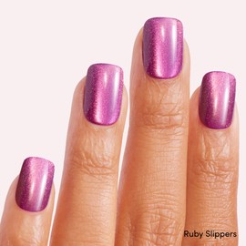 Dashing Diva Magic Press Premium Nail Bundle - Icons Collection - Square Shape Press On Nails - Ruby Slippers & Earth to Diva - Long Lasting Gel - Lasts Up to 7 Days - 2 Sets