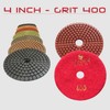 STADEA Premium Grade Wet 4" Diamond Polishing Pads Set +