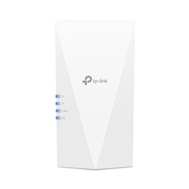 TP-Link RE600X WiFi 6 WLAN Amplifier Repeater AX1800 (Dual Band 1201 MBit/s 5GHz + 574 MBit/s 2.4 GHz, MU-MIMO, Gigabit Port, Maximum Cover, Compatible with All WLAN Routers) White
