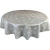 Karina Home Megan Wipe Clean Tablecloth Vinyl PVC Round (Round,