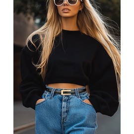 maikun Womens 2 Pack Skinny Belt with Gold Buckle, Womens Leather Waist Belt for Jeans, Dress, Pants, Black+ Brown, Size M