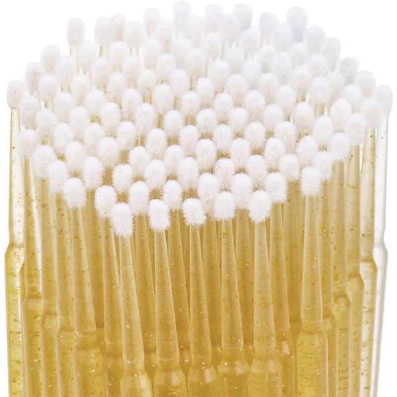 400 Pcs/pack Disposable Micro Brushes Individual Lash Removing Tools Durable