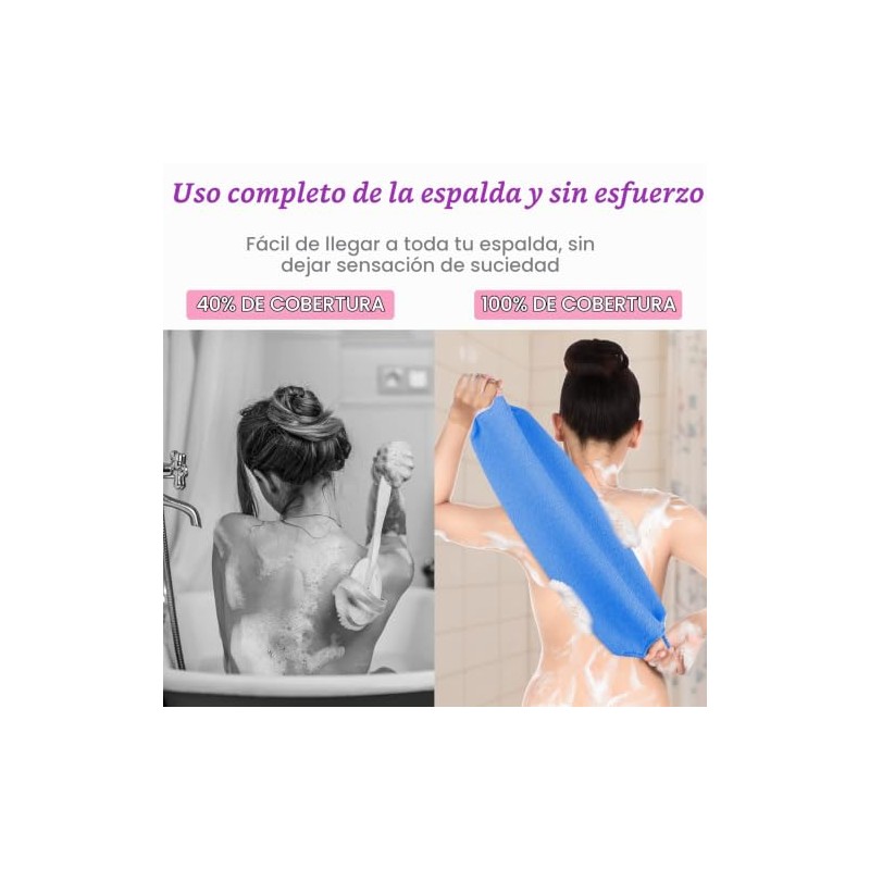 7 Exfoliantes de Espalda para Ducha Exfoliante Corporal de Nailon