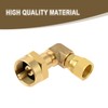 Mgoodoo 1LB Propane Burner Elbow Adapter, 3/8 Inch Brass Swivel