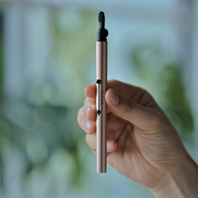 CLICKA LM602 Extendable Makeup Brush, Premium Synthetic Hair
