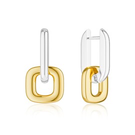Tewiky Dainty Small Hoop Earrings for Women -Trendy 14K Gold/Silver Plated Hypoallergenic Lightweight Huggie Earring Chunky Hoops Earrings