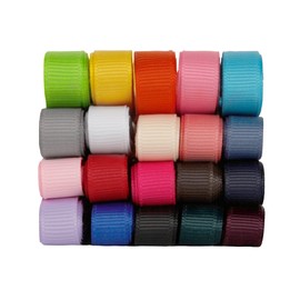 VATIN 60 Yards Grosgrain Ribbon 3/8 inch 20 Color Ribbon Assortment, 3/8" X 3 Yards Each Roll,Total 60 Yds Per Package, Thick Ribbon Perfect for Wedding, Gift Wrapping, Bow Making & Other Projects