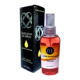 JYE Aceite Bronceador con Extracto de Zanahoria JYE. Bronceador natural libre de químicos, altamente hidratante, para todo tipo de piel.