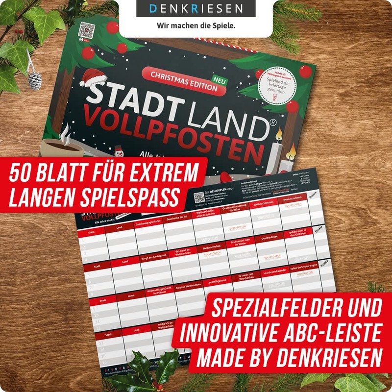 DENKRIESEN - Stadt Land Vollpfosten® Christmas Edition - 'Alle Jahre